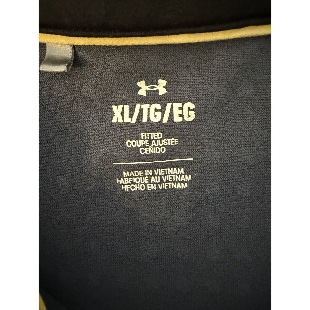 Under Armour Mens SS Athletic Geometric Print Fitted Polo Shirt Size XL Golf - Picture 2 of 7